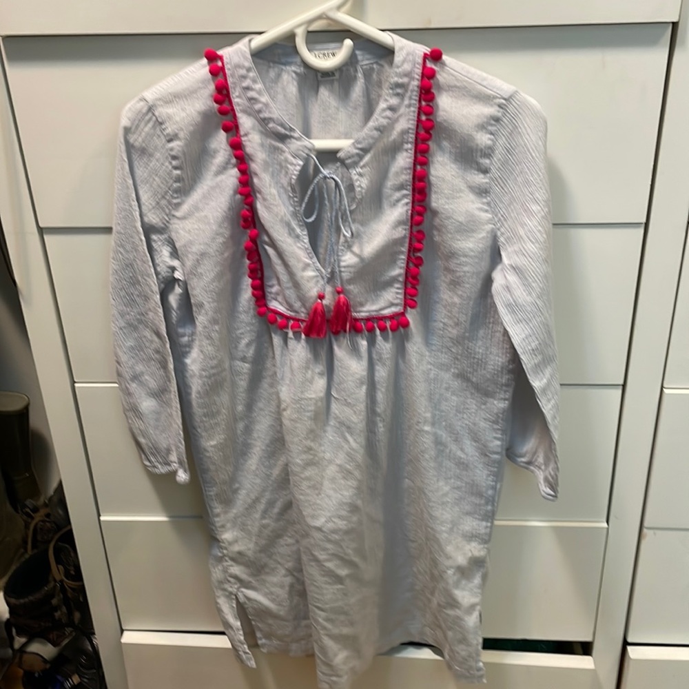 J Crew gauze swim coverup tunic
